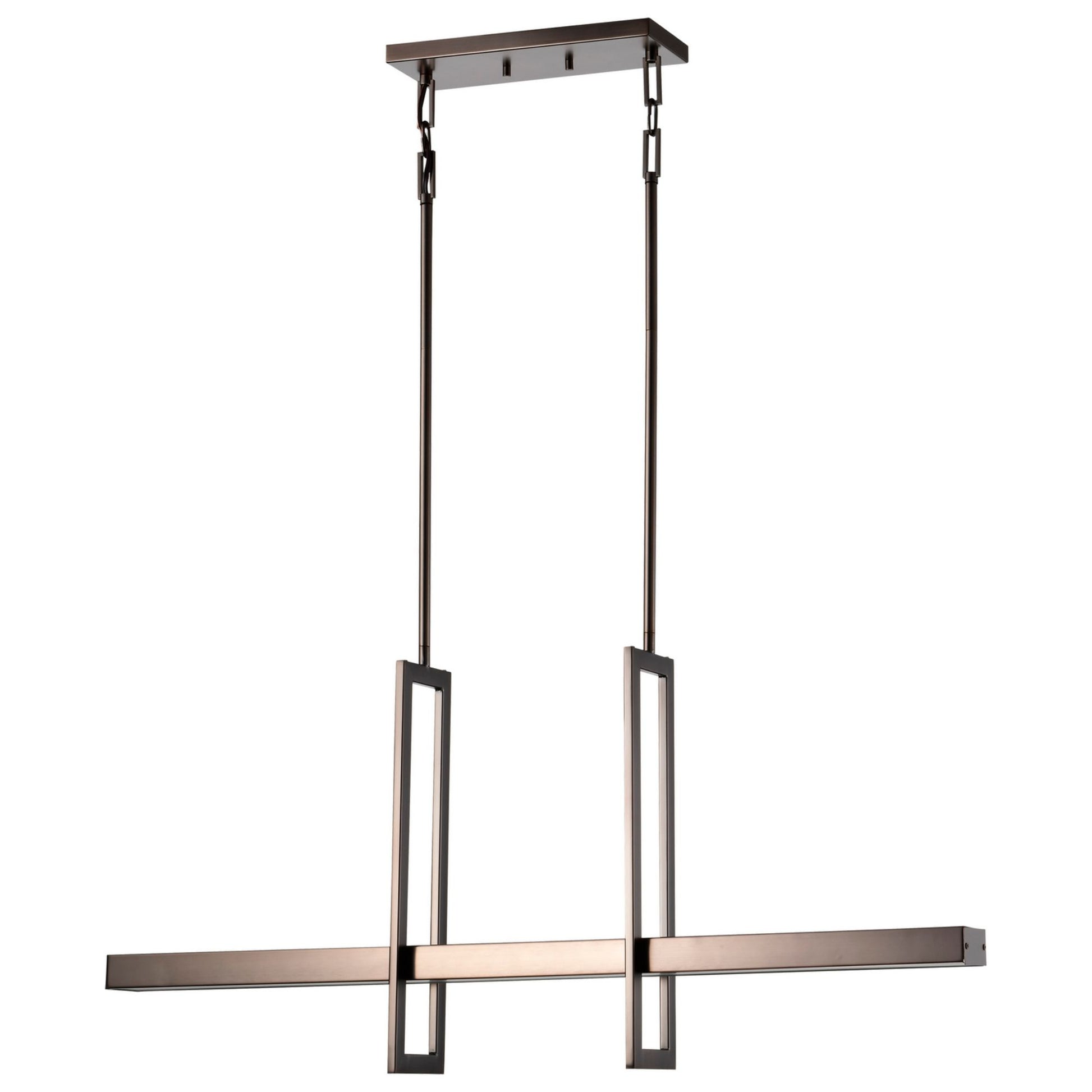 Frame 36" LED Island Pendant, Hazel Bronze Finish - Bees Lighting