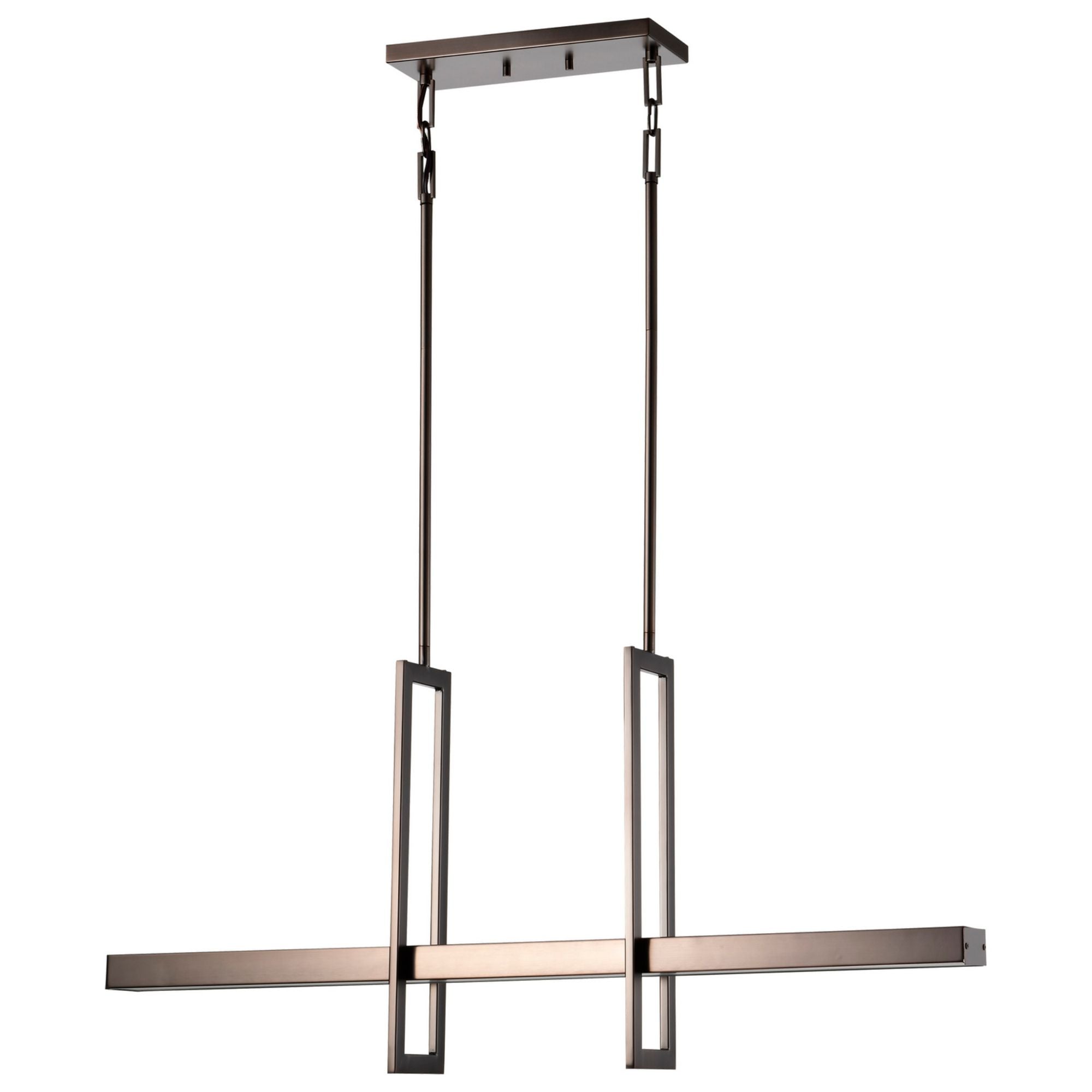Frame 36" LED Island Pendant, Hazel Bronze Finish - Bees Lighting