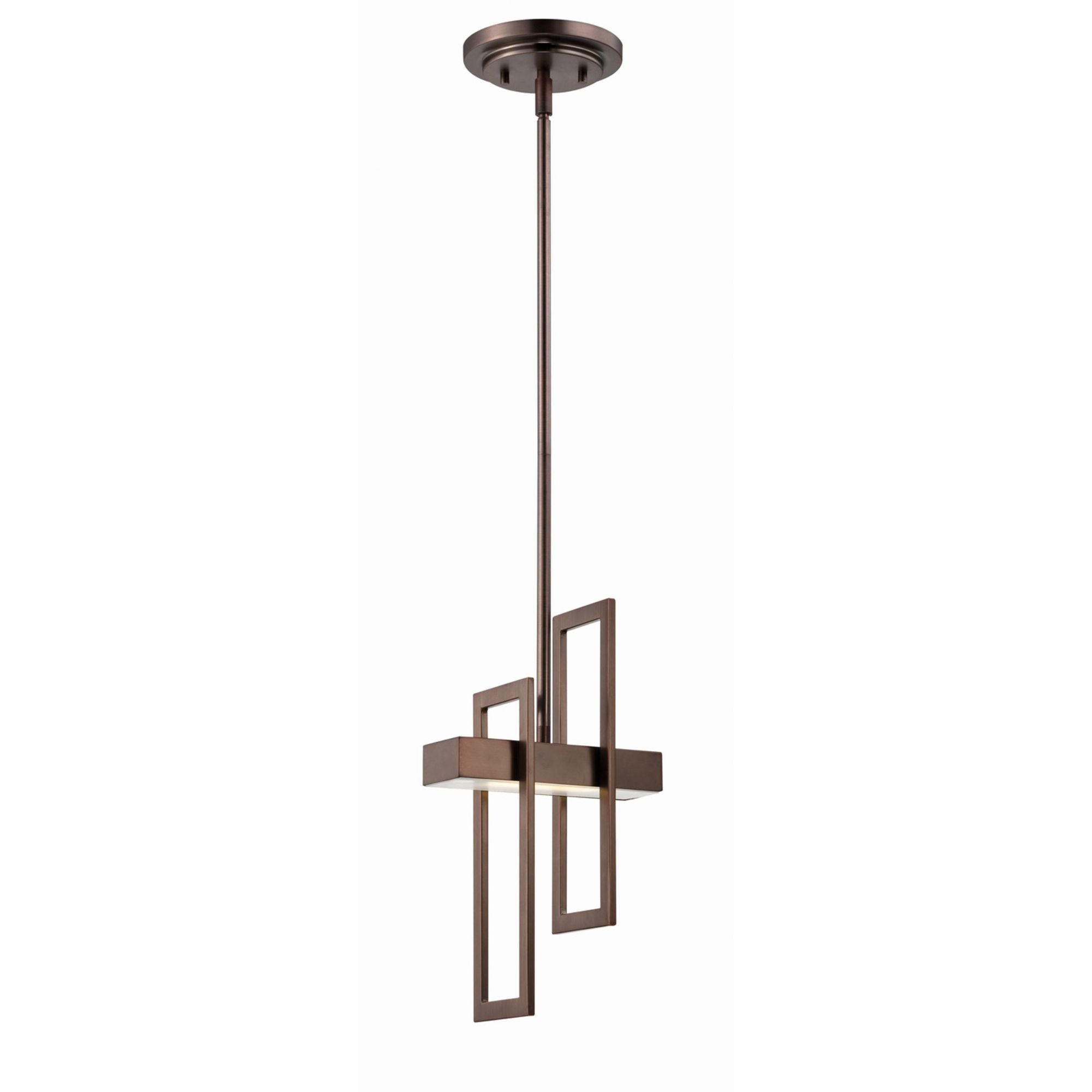 Frame 17" LED Pendant, Hazel Bronze Finish