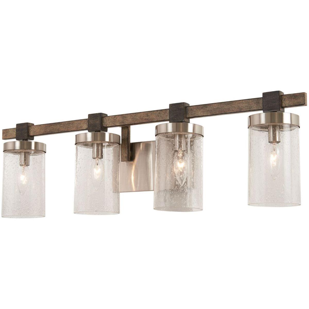 Bridlewood 31 in. 4 Lights Vanity Light Brushed Nickel finish - Bees Lighting