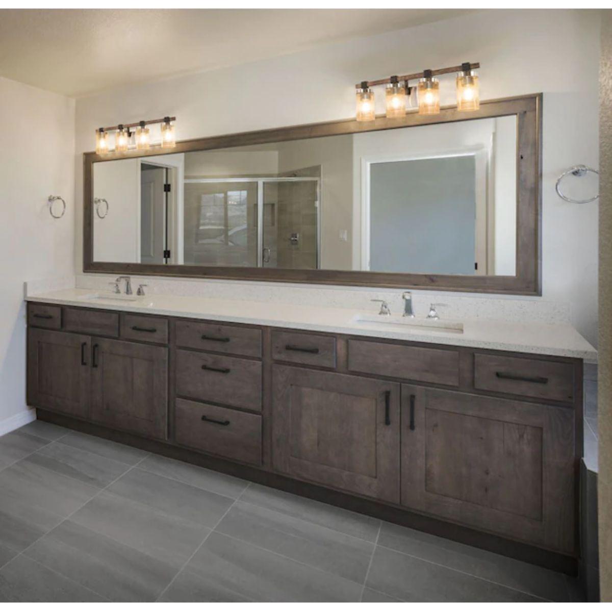 Bridlewood 31 in. 4 Lights Vanity Light Brushed Nickel finish - Bees Lighting