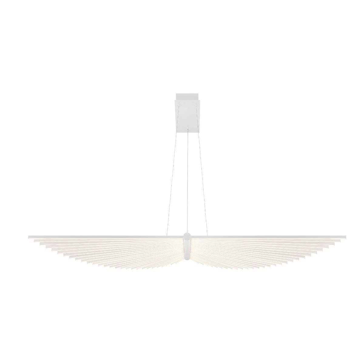 Seraph 59 in. LED Chandelier white Finish