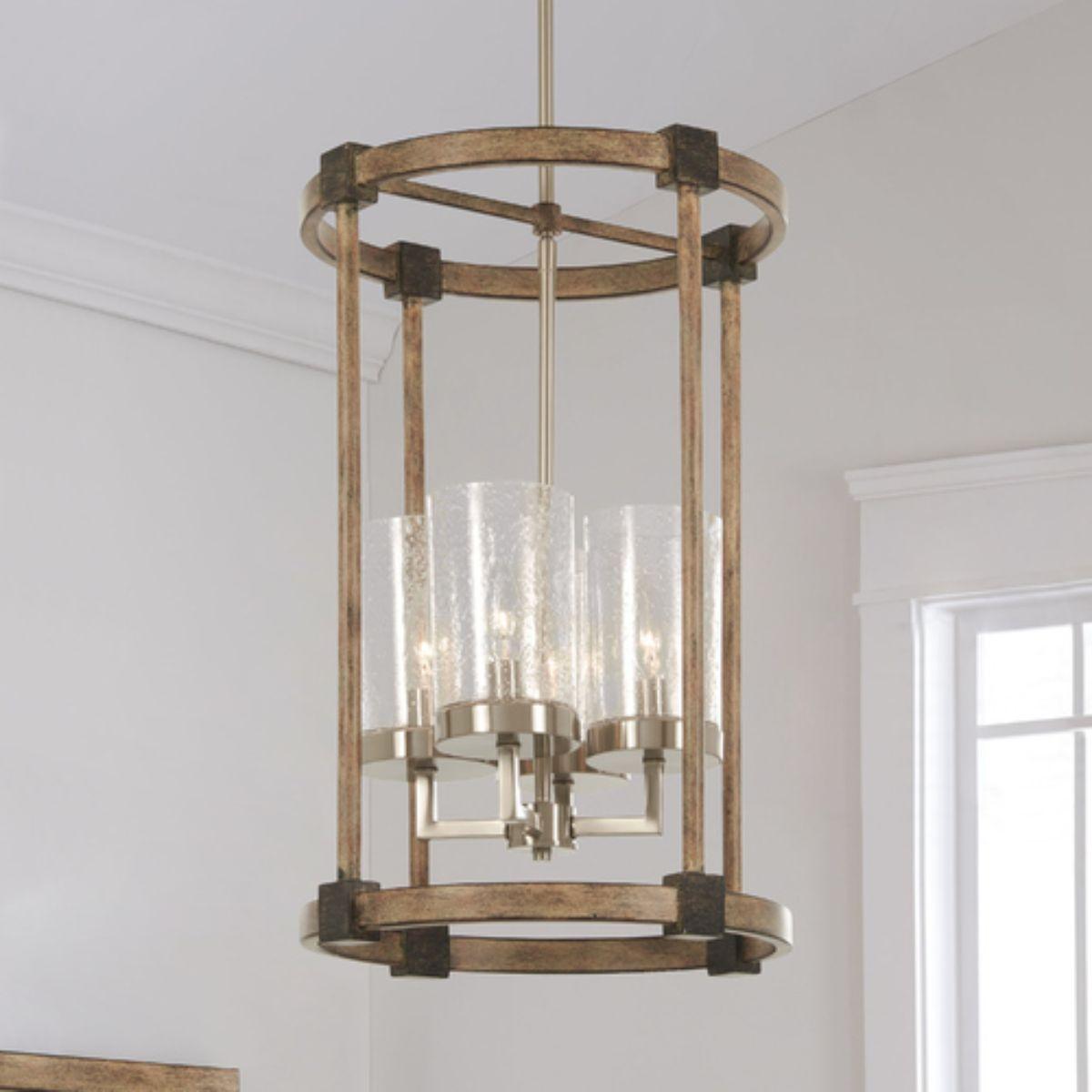 Bridlewood 15 in. 4 Lights Pendant Light Brushed Nickel Finish - Bees Lighting
