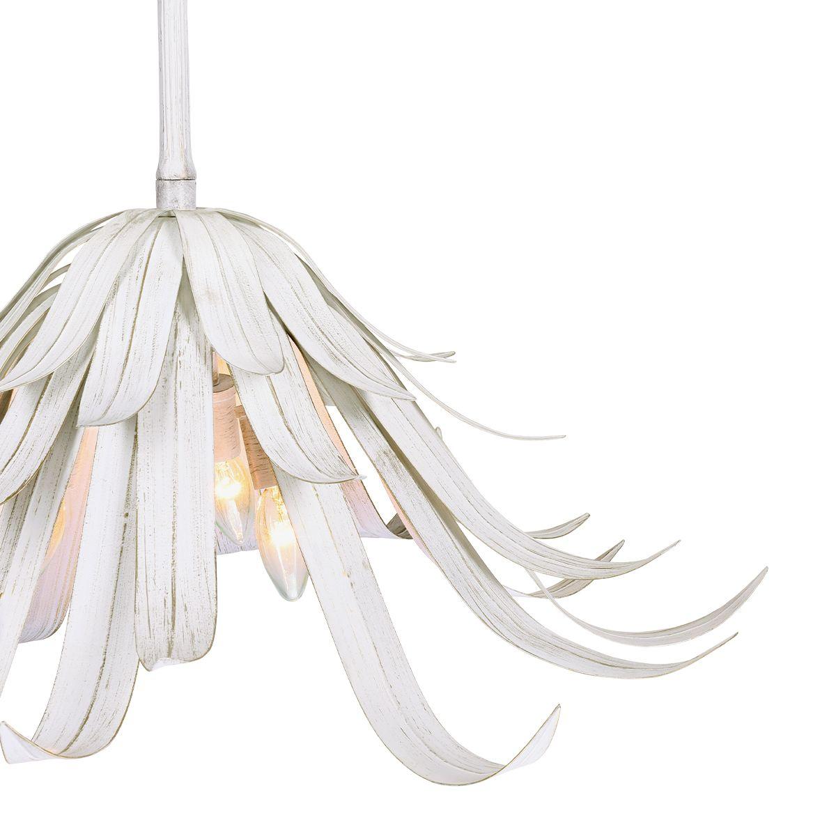 Kagra 3 Lights 24 in. Chandelier White Finish - Bees Lighting