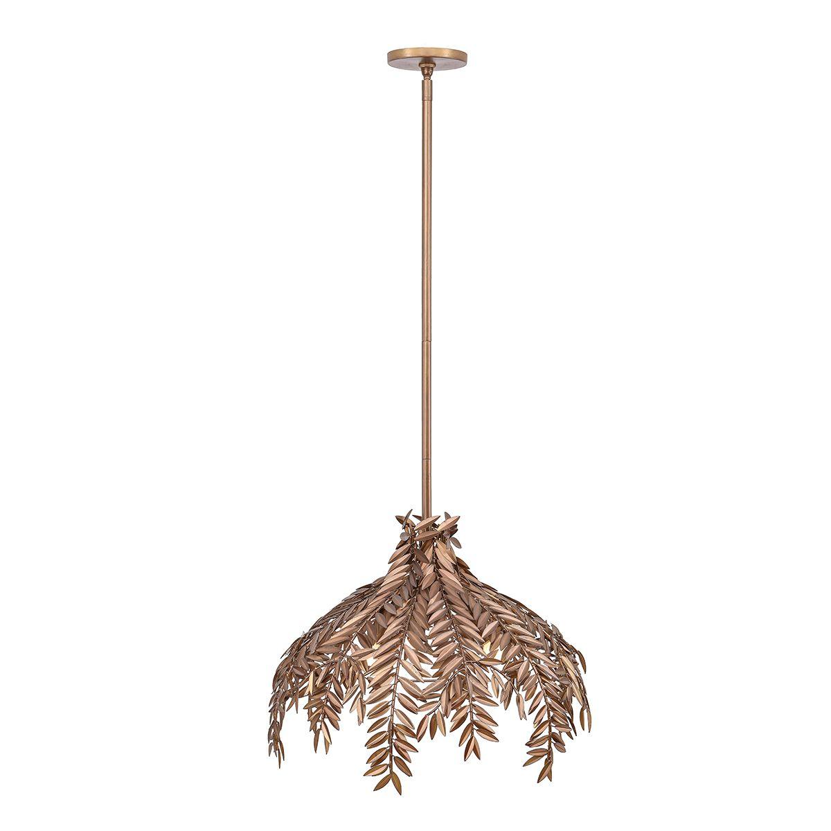 Jalore 3 Lights 22 in. Chandelier Bronze Finish