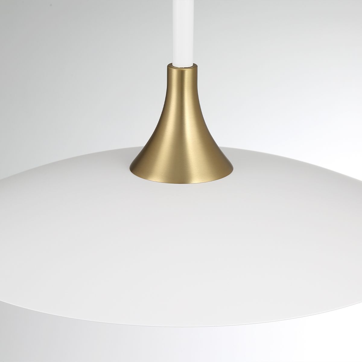 Welsh 18 in. LED Pendant Light White Finish - Bees Lighting
