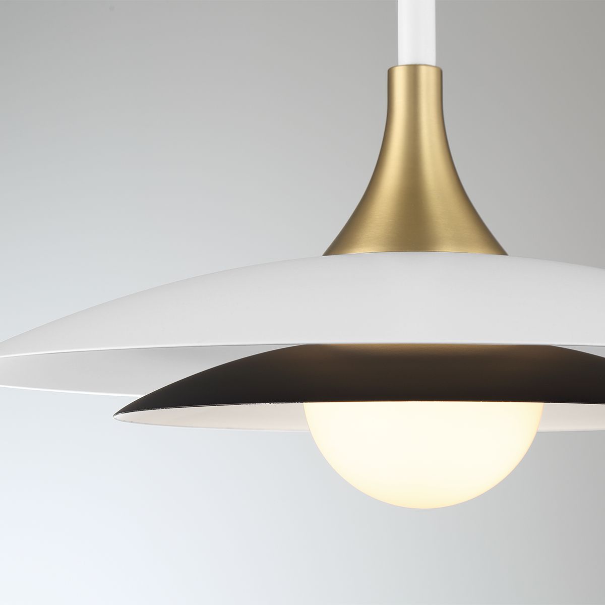 Welsh 18 in. LED Pendant Light White Finish - Bees Lighting
