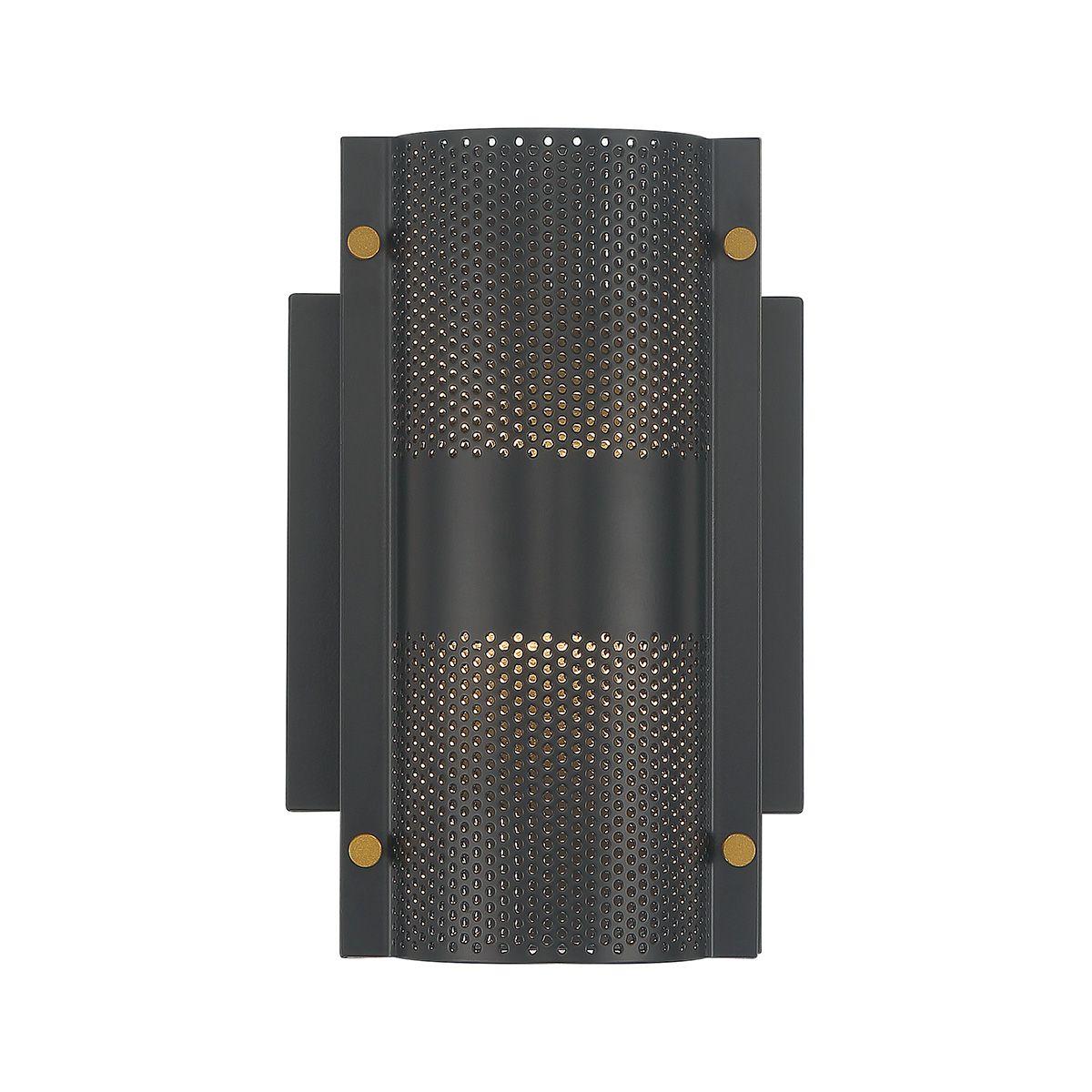 Westcliffe 2 Lights 8 In. LED Outdoor Wall Sconce Black finish