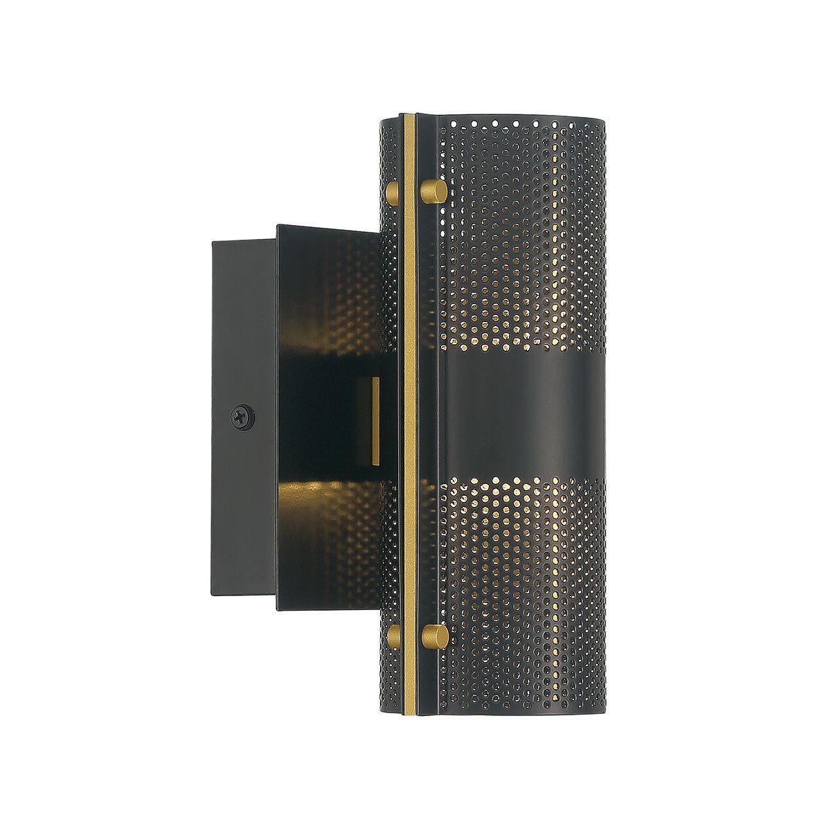 Westcliffe 2 Lights 8 In. LED Outdoor Wall Sconce Black finish
