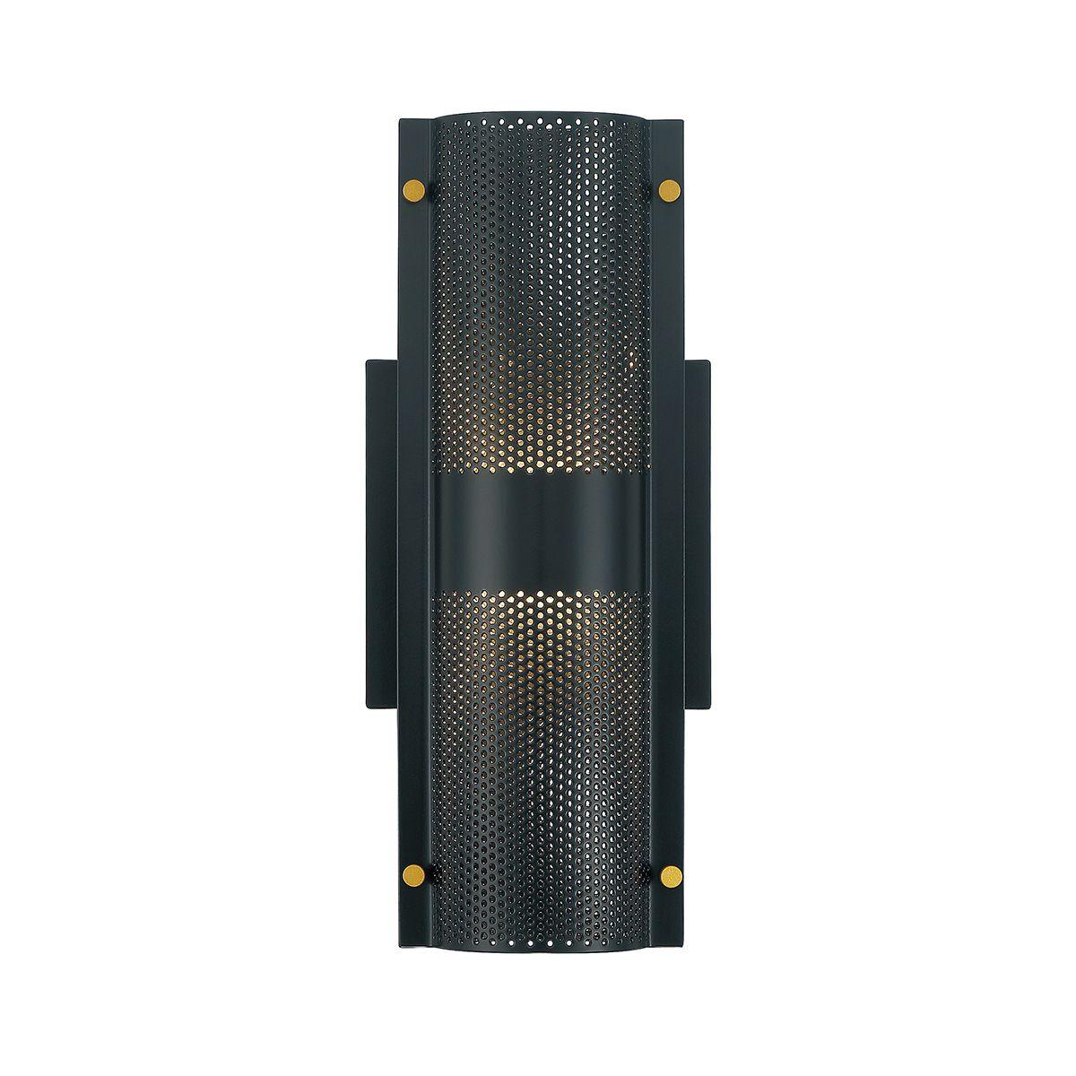 Westcliffe 2 Lights 12 In. LED Outdoor Wall Sconce Black finish