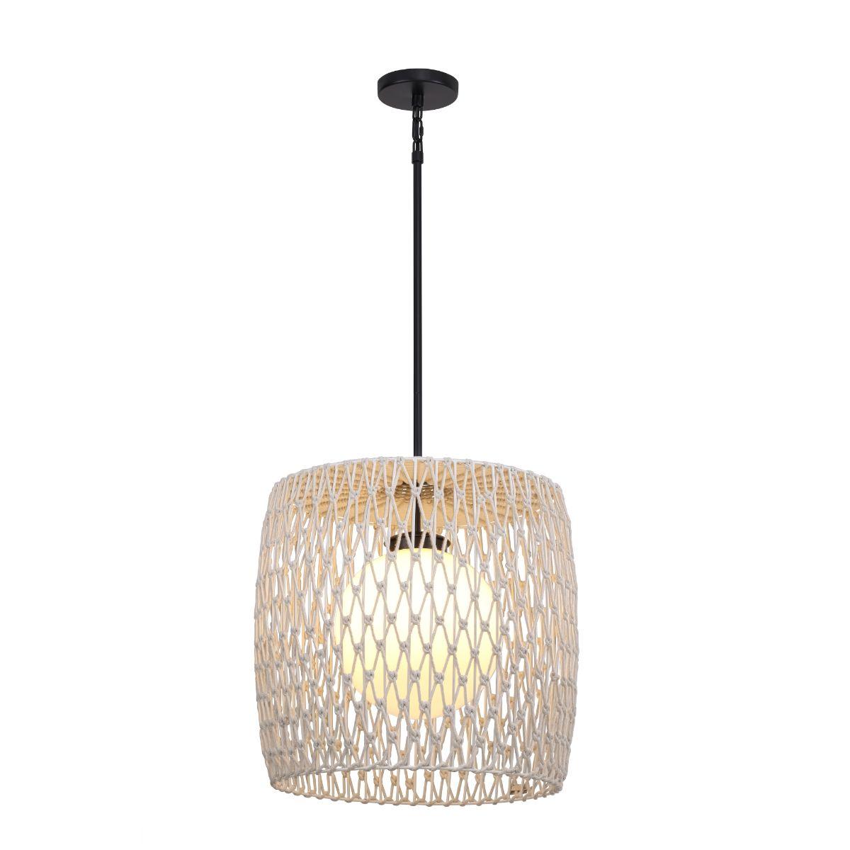 Lara 18 in. Outdoor Pendant Light natural Finish - Bees Lighting
