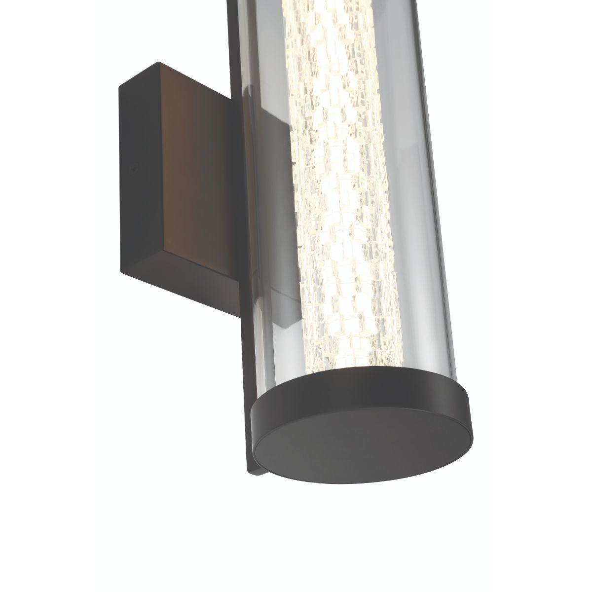 Savron 14 in. LED Outdoor Wall Light black Finish