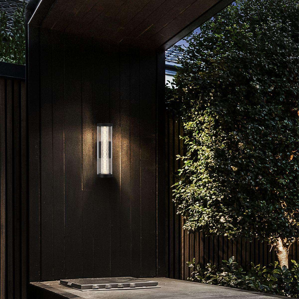 Savron LED Outdoor Wall Light black Finish - Bees Lighting