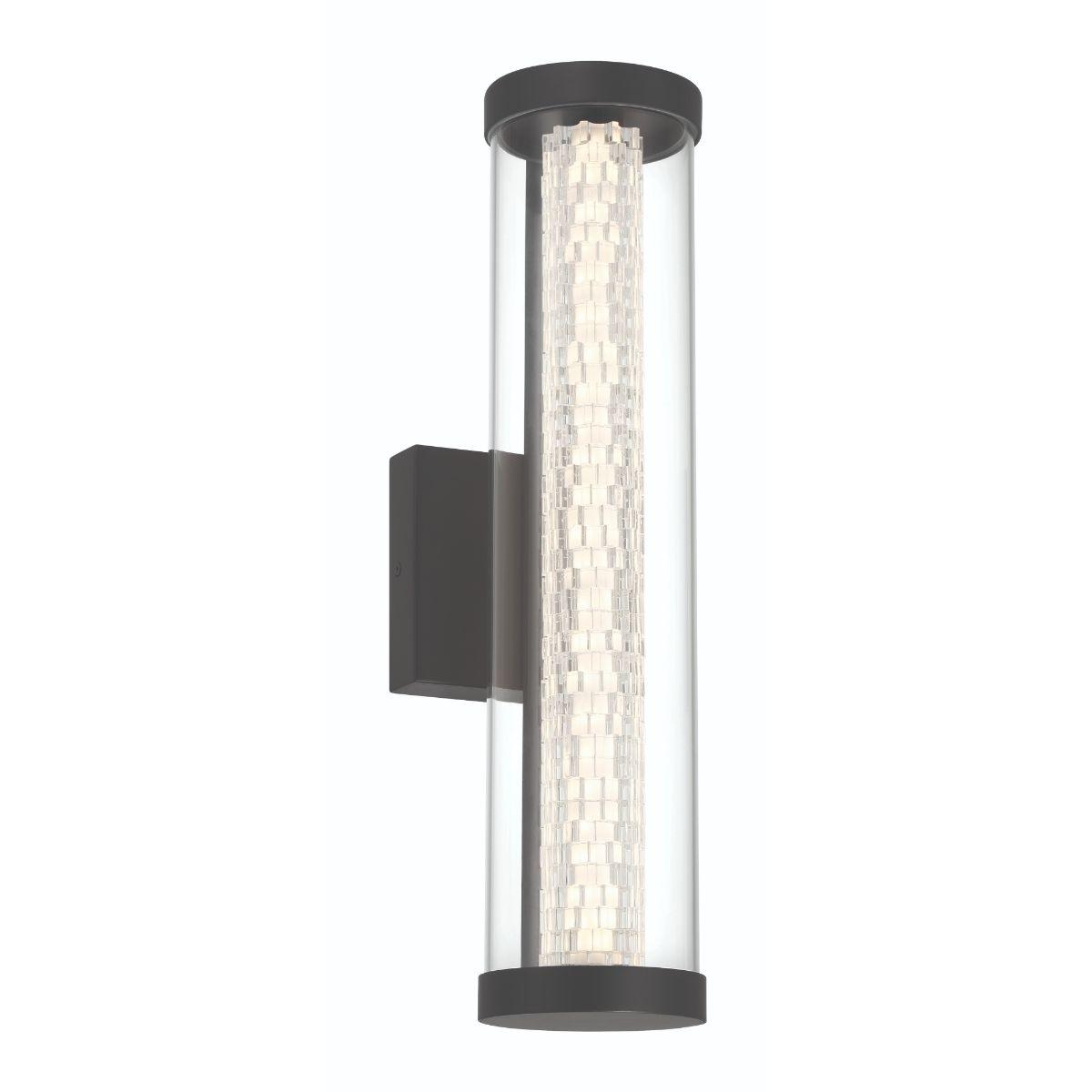 Savron 18 in. LED Outdoor Wall Light black Finish - Bees Lighting