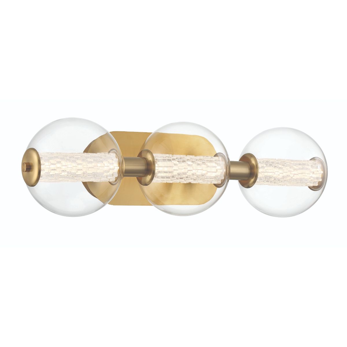 Atomo 25 in. 3 Lights LED Vanity Light gold Finish - Bees Lighting