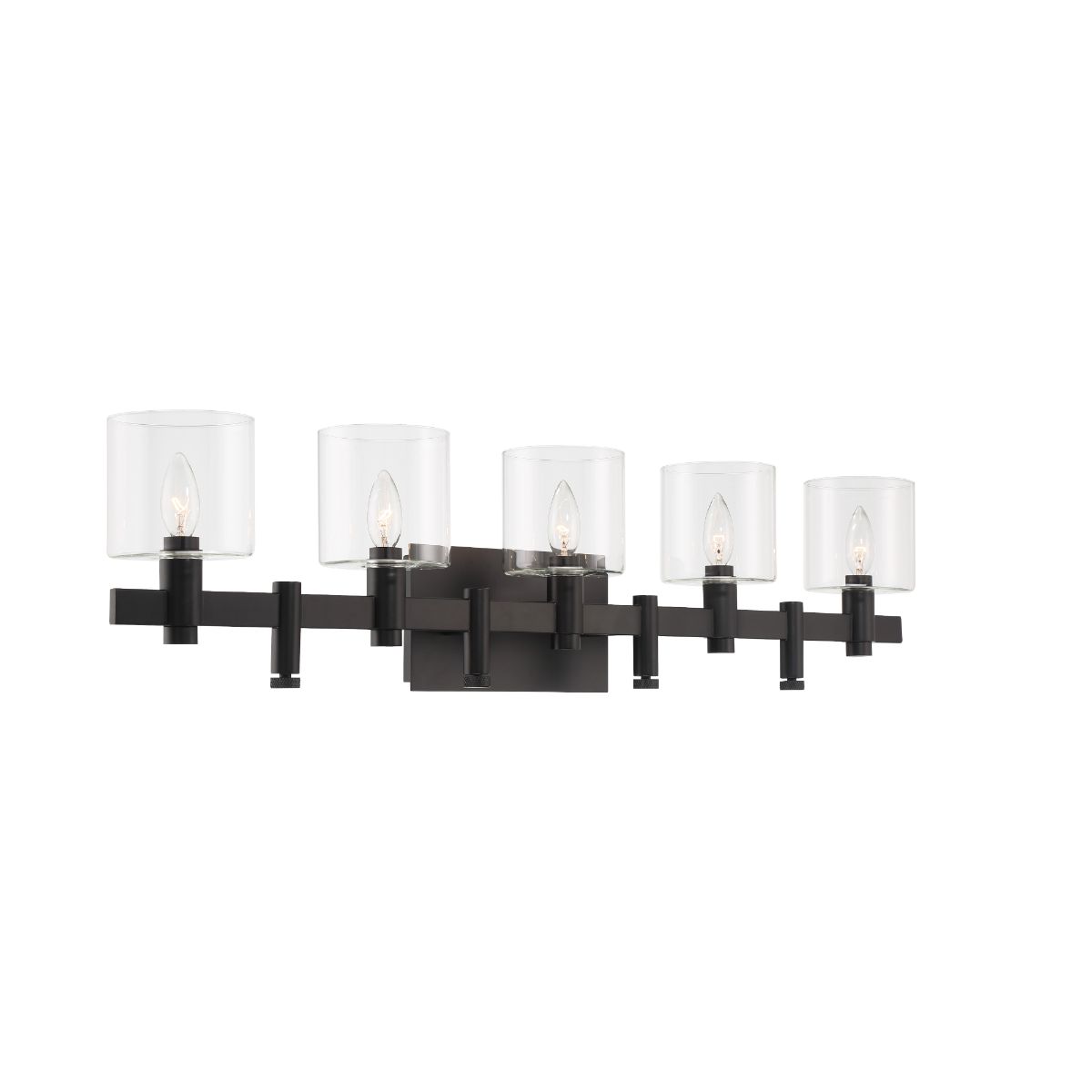 Decato 38 in. 5 Lights Vanity Light black Finish - Bees Lighting