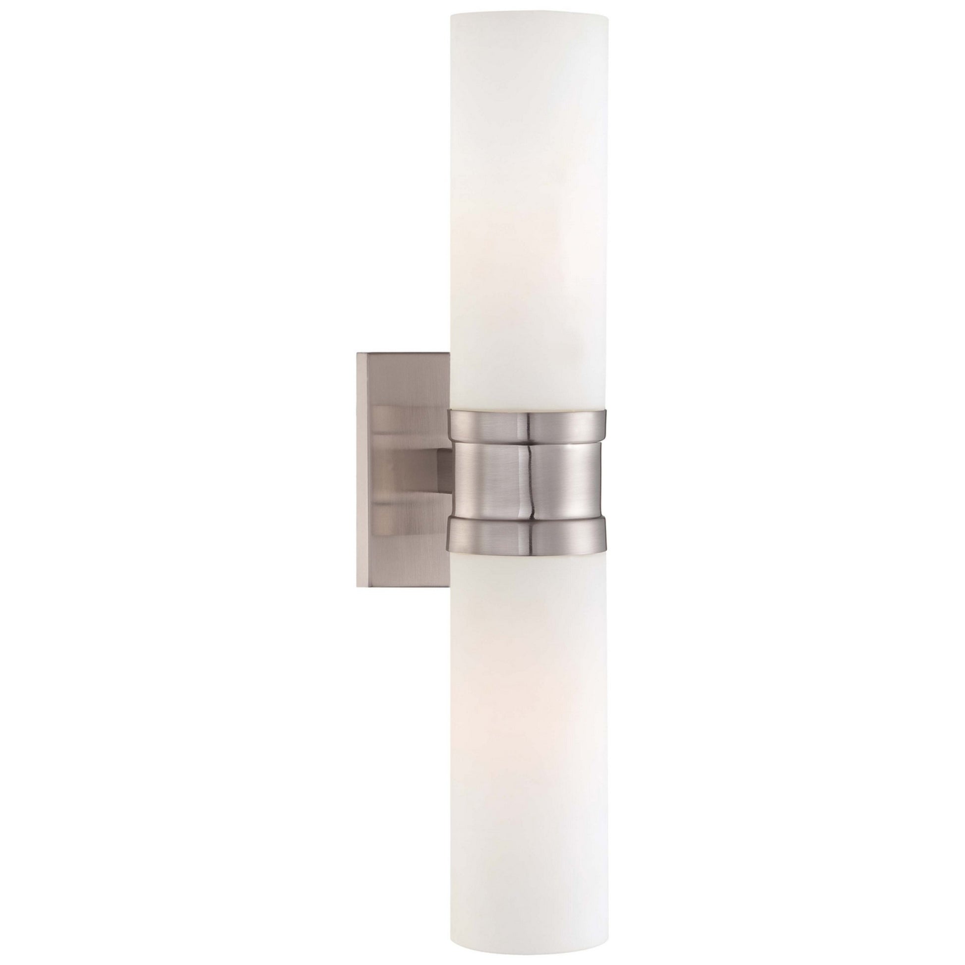 Compositions 19" 2-Light Wall Sconce, Brushed Nickel Finish - Bees Lighting
