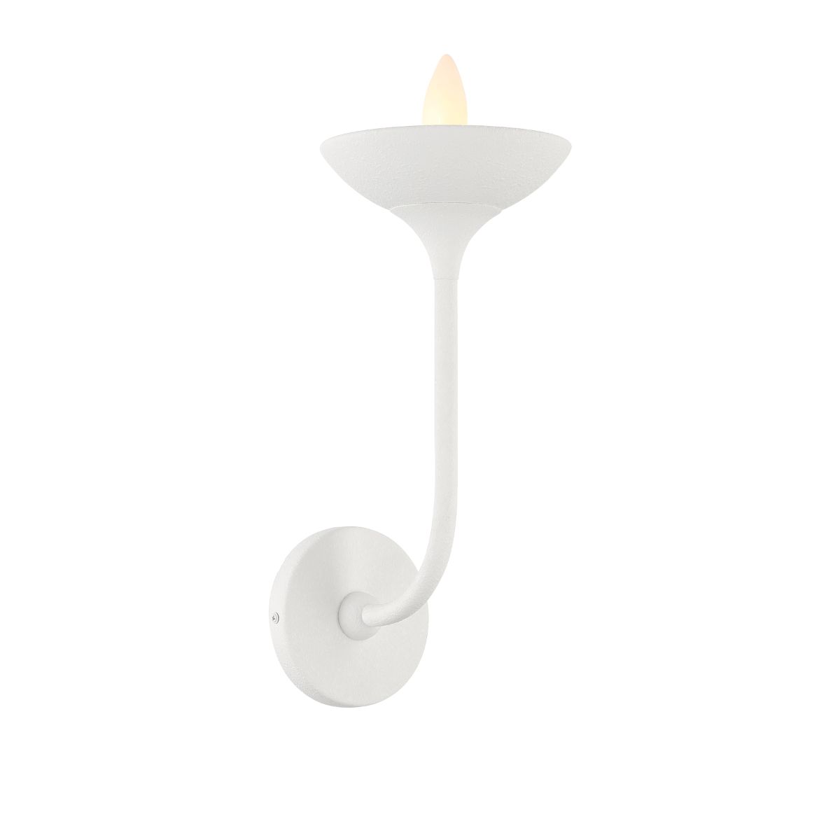 Ryton 16 In. Armed Sconce White Finish