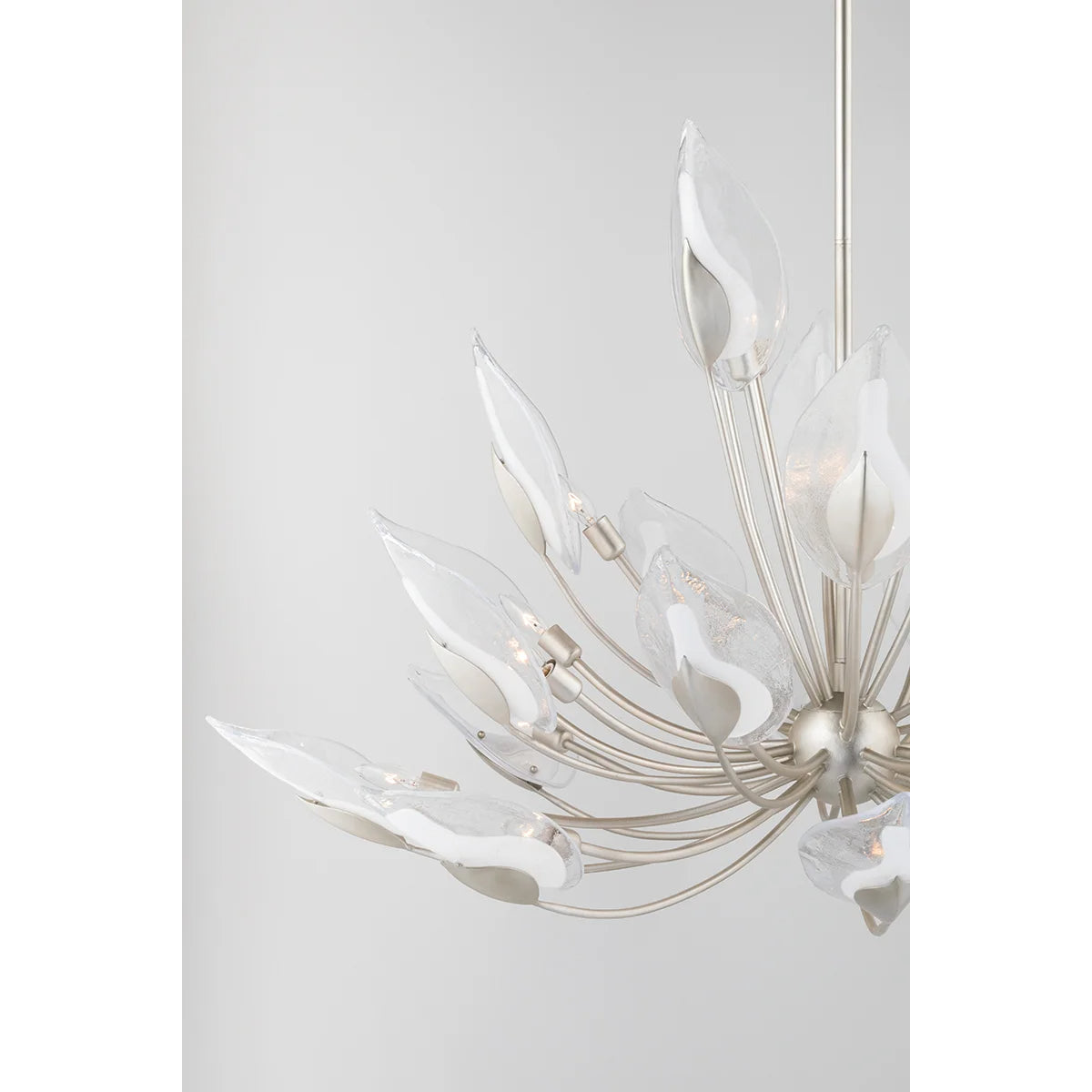 Blossom 40" 20 Lights Chandelier Silver Finish - Bees Lighting