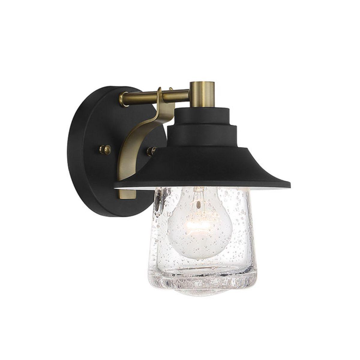 Westfield Manor 8 in. Wall Sconce Black & Brass finish