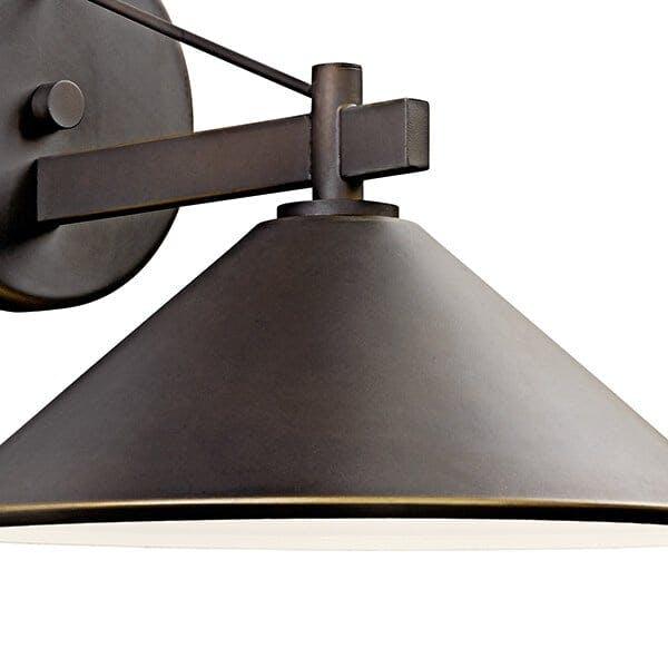 Ripley 12" 1-Light Outdoor Wall Light, Old Bronze Finish - Bees Lighting