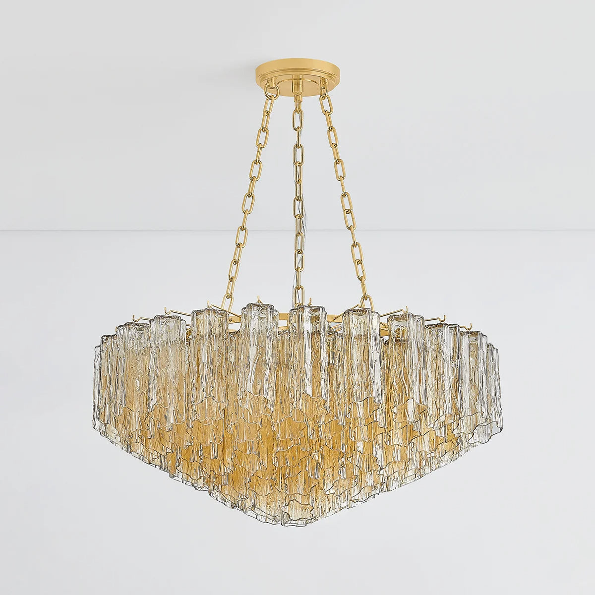 Watertown 33" 9 Lights Chandelier Aged Brass Finish
