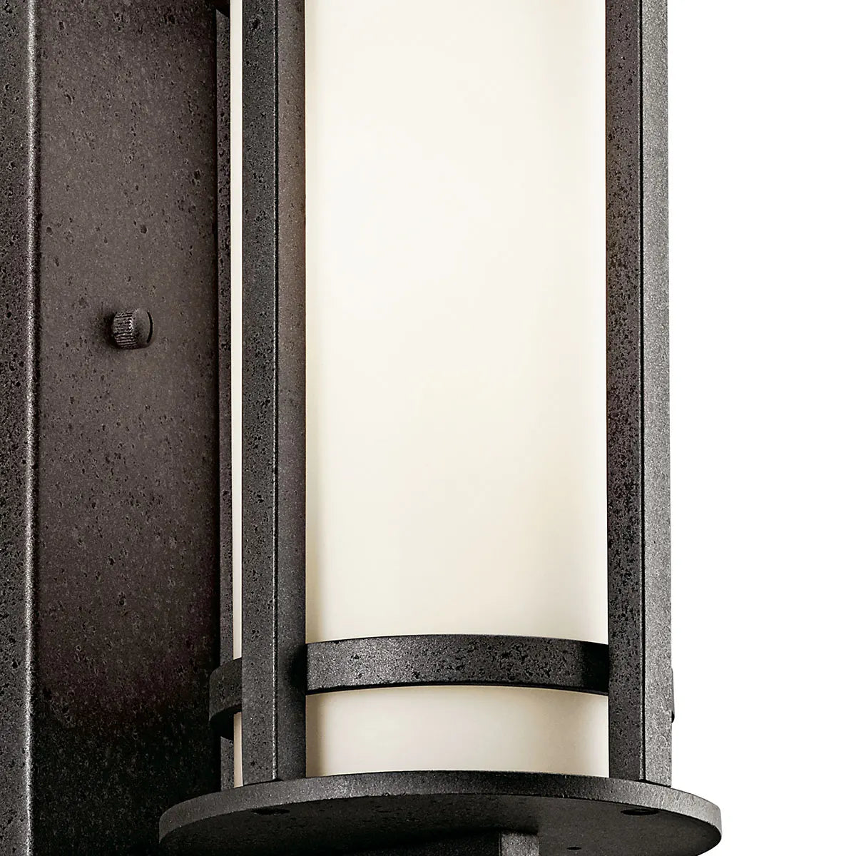 Camden 11" 1-Light Outdoor Wall Light With Satin Etched Opal Glass, Bronze Finish - Bees Lighting