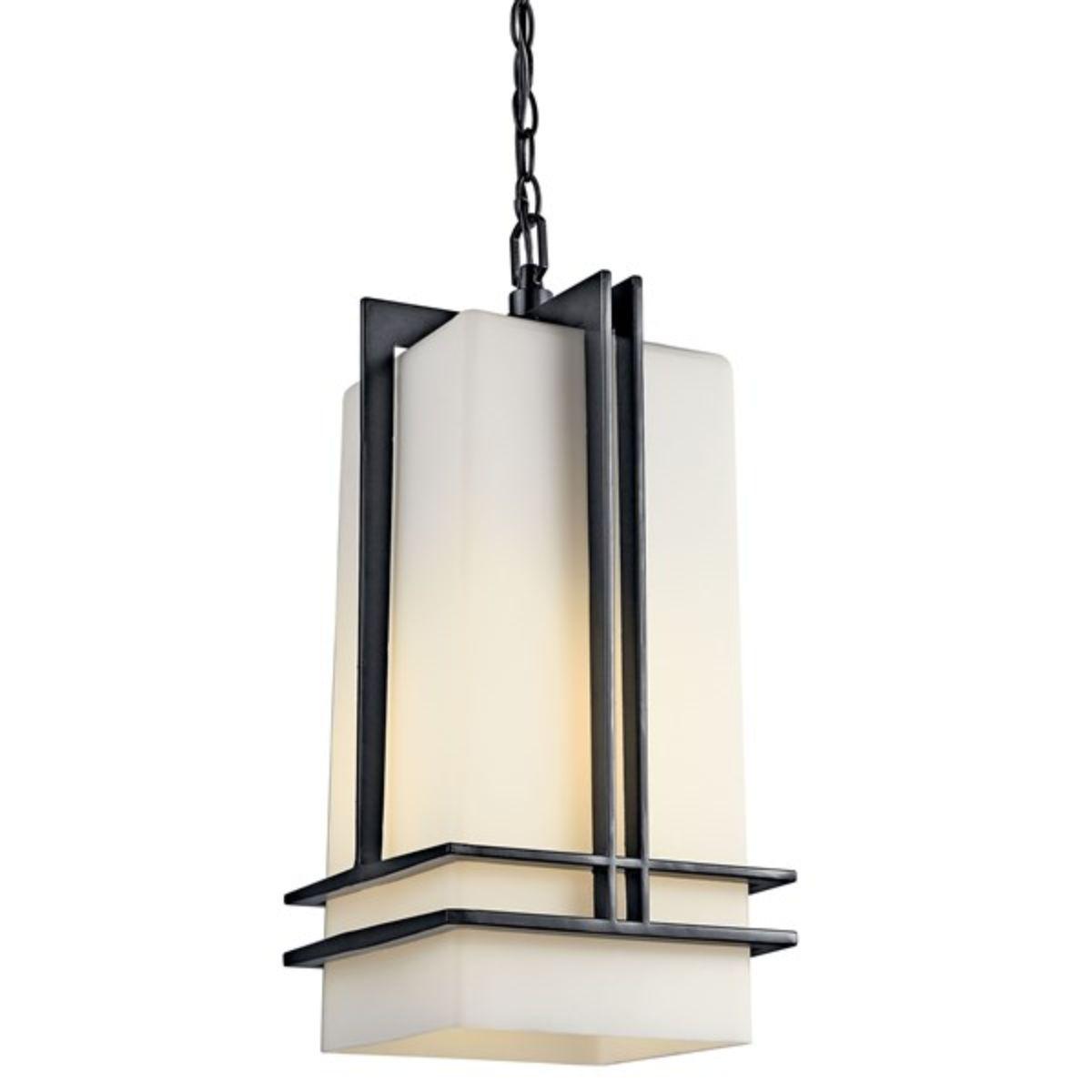 Tremillo 17 in. Outdoor Pendant Light Black Finish - Bees Lighting