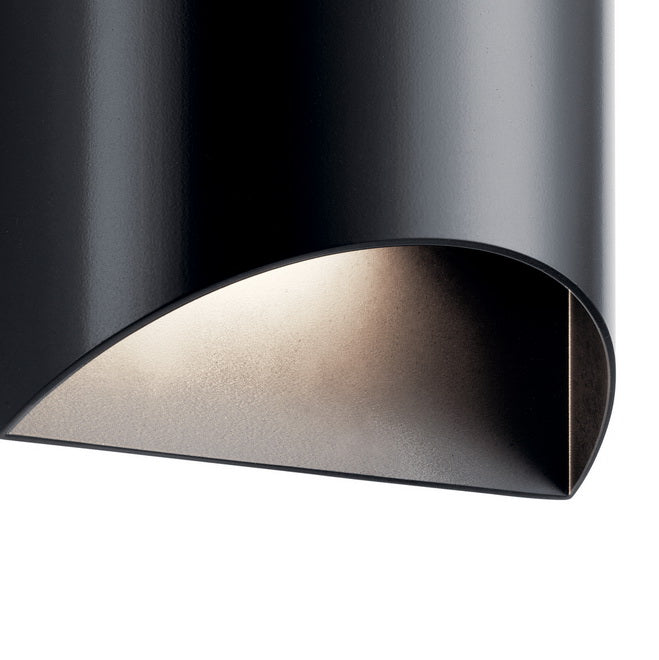 Wesley 8 in. LED Outdoor Wall Light 450 Lumens 3000K Black Finish - Bees Lighting