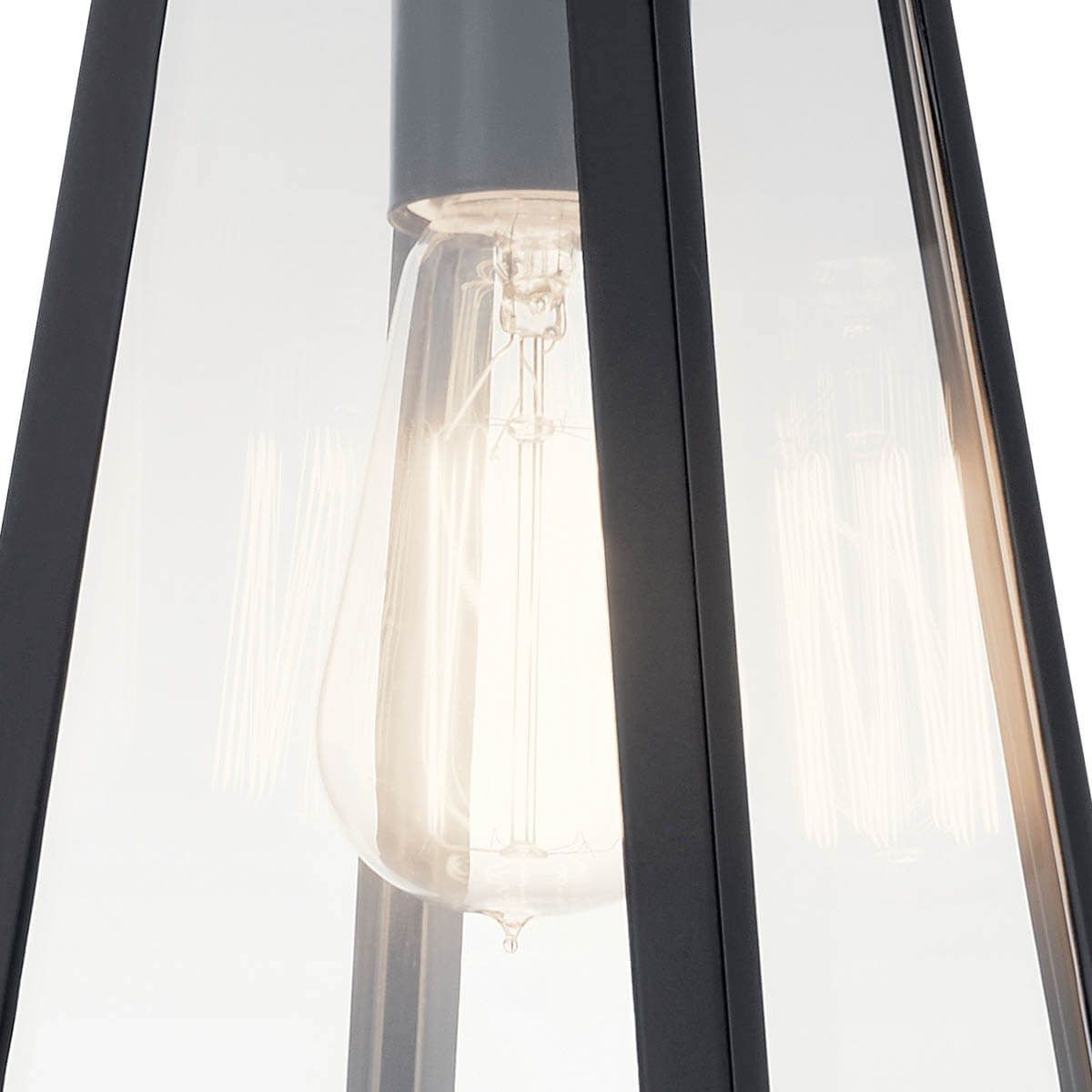 Delison 12 in. Outdoor Wall Sconce Black Finish - Bees Lighting