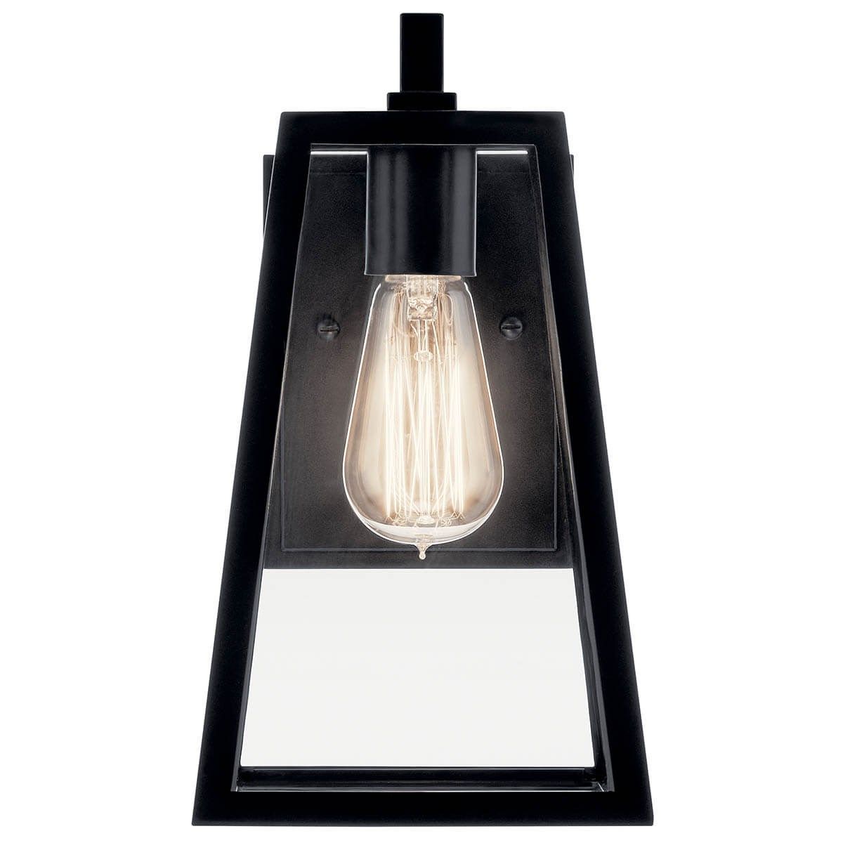 Delison 12 in. Outdoor Wall Sconce Black Finish - Bees Lighting