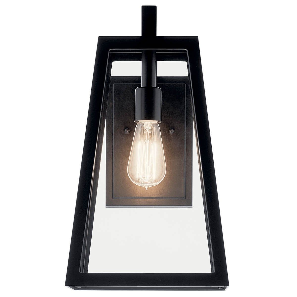 Delison 17 in. Outdoor Wall Sconce Black Finish - Bees Lighting