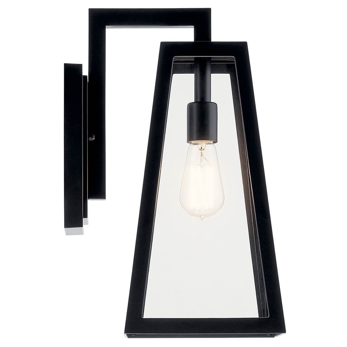Delison 17 in. Outdoor Wall Sconce Black Finish - Bees Lighting