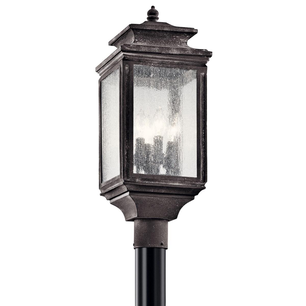 Wiscombe Park 23" lantern head weathered zinc finish - Bees Lighting
