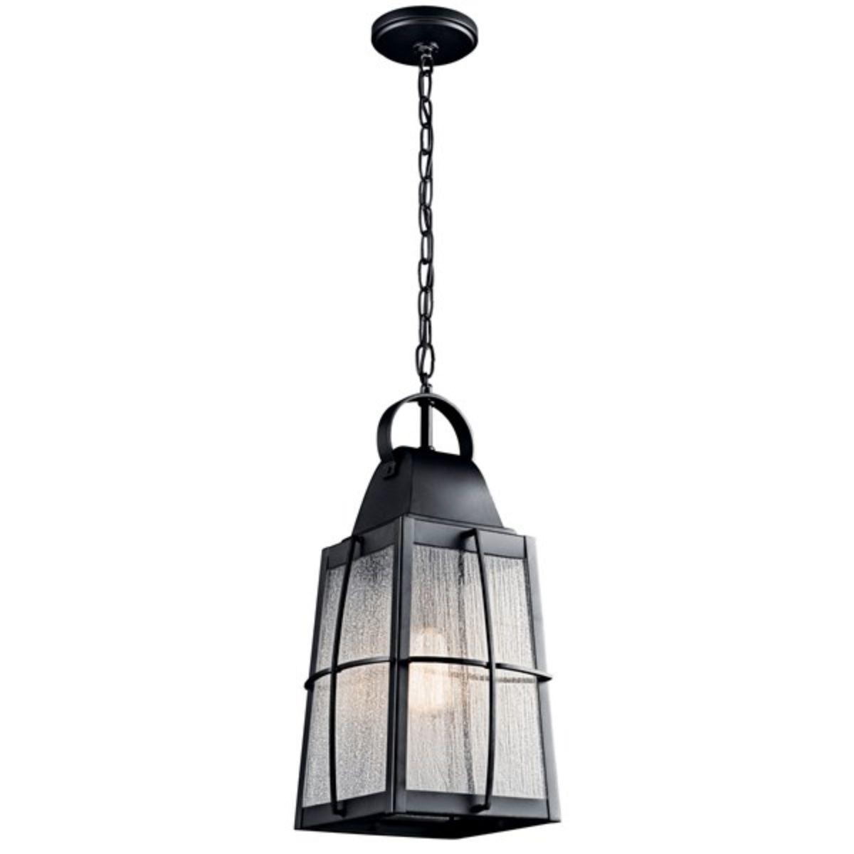 Tolerand 20 In. Outdoor Hanging Lantern Black Finish - Bees Lighting