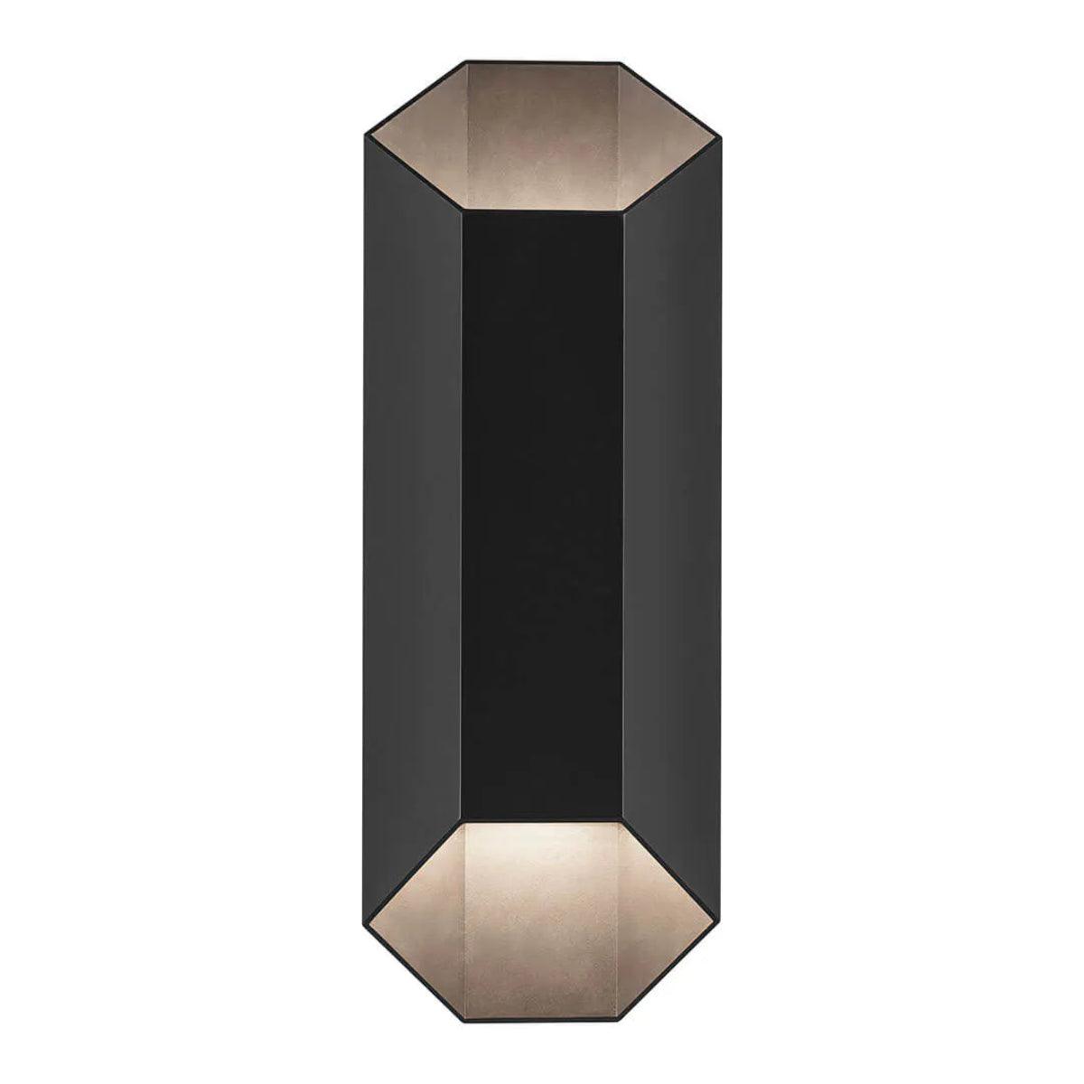 Estella 17" 2-Lights LED Outdoor Wall Light Dark Sky Compliant, Black Finish - Bees Lighting