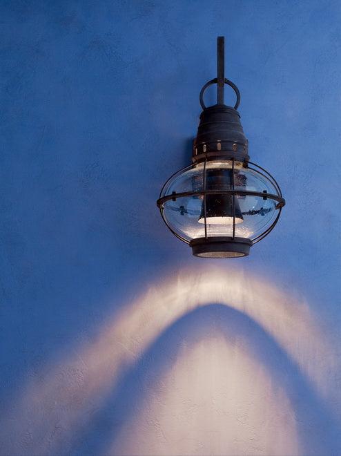 Bridge Point Outdoor Wall Sconce Weathered Zinc - Bees Lighting