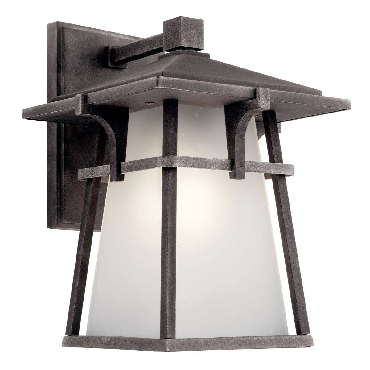 Beckett Outdoor Wall Light Weathered Zinc - Bees Lighting