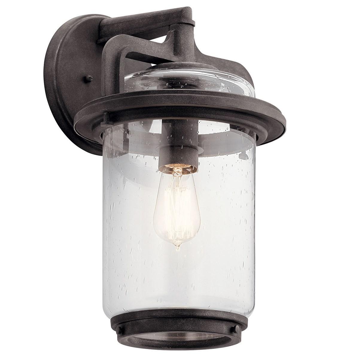 Andover Outdoor Wall Sconce Weathered Zinc - Bees Lighting