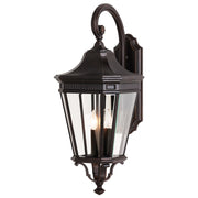 Cotswold Lane 30" 3-Light Large Lantern, Grecian Bronze Finish with Clear Glass - Bees Lighting