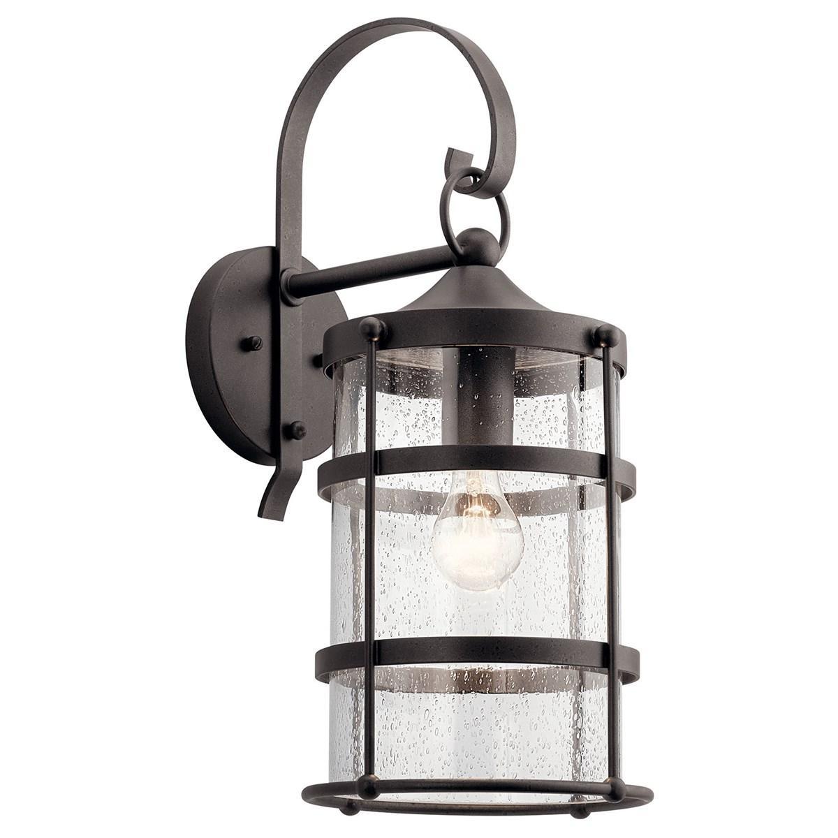 Mill Lane 21 in. Outdoor Wall Light Anvil Iron Finish