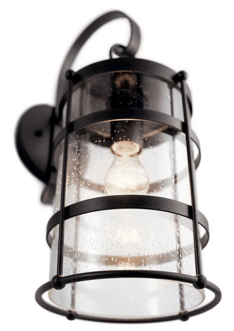 Mill Lane 21 in. Outdoor Wall Light Anvil Iron Finish - Bees Lighting