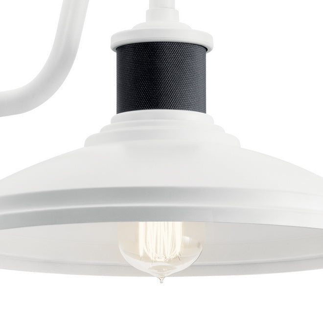 Allenbury 12 in. Outdoor Barn Light White Finish - Bees Lighting