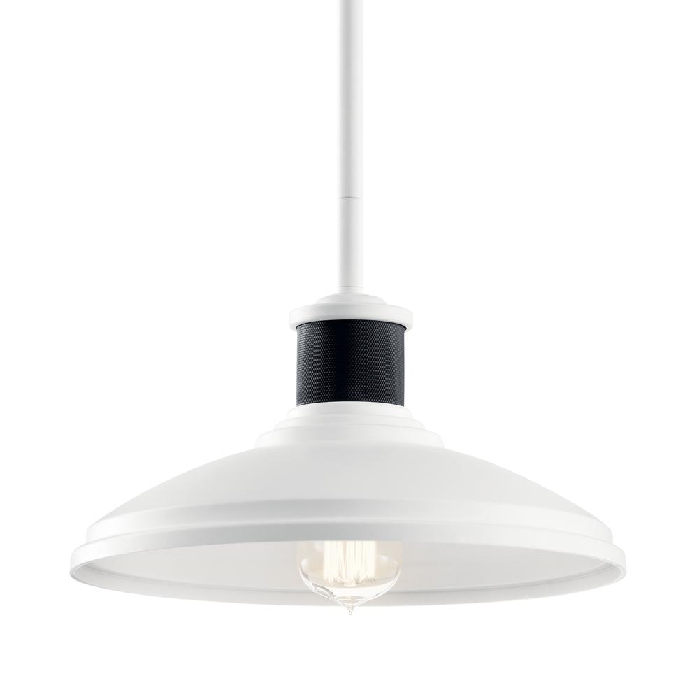Allenbury 12 in. Pendant Light White Finish - Bees Lighting