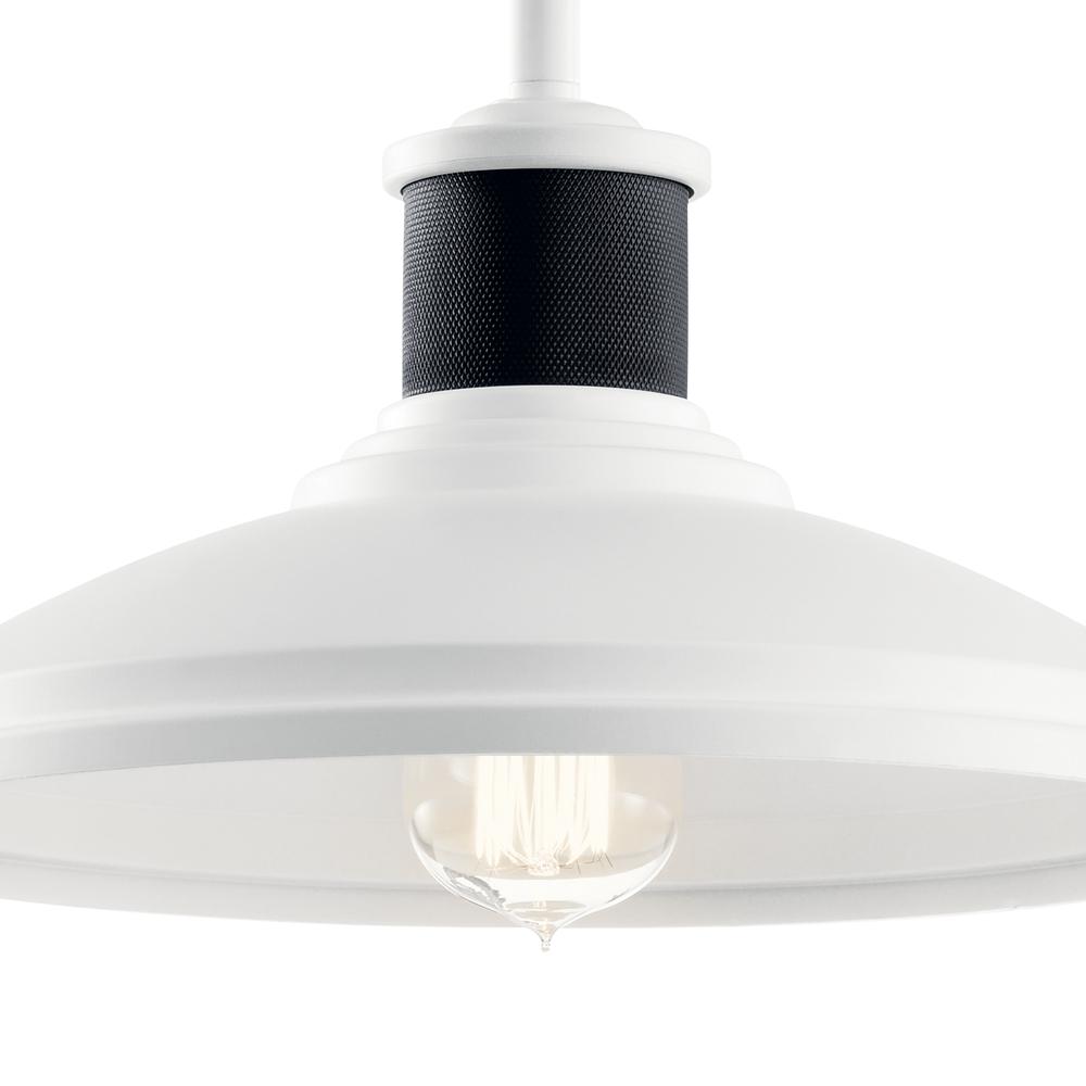 Allenbury 12 in. Pendant Light White Finish - Bees Lighting