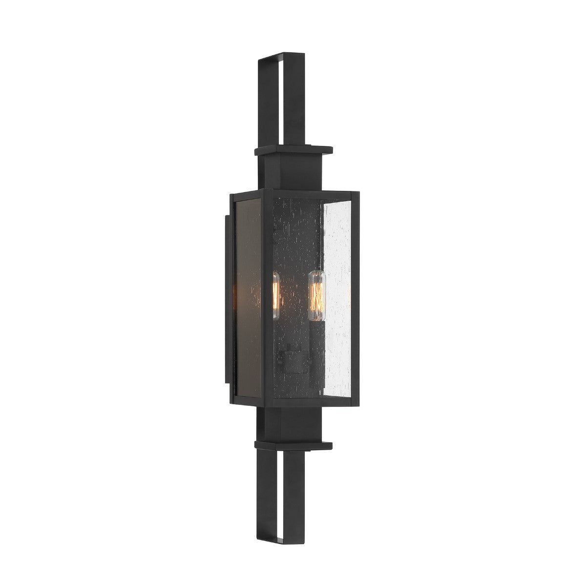 Ascott 27 in. 2 Lights Outdoor Wall Lantern Matte Black Finish - Bees Lighting