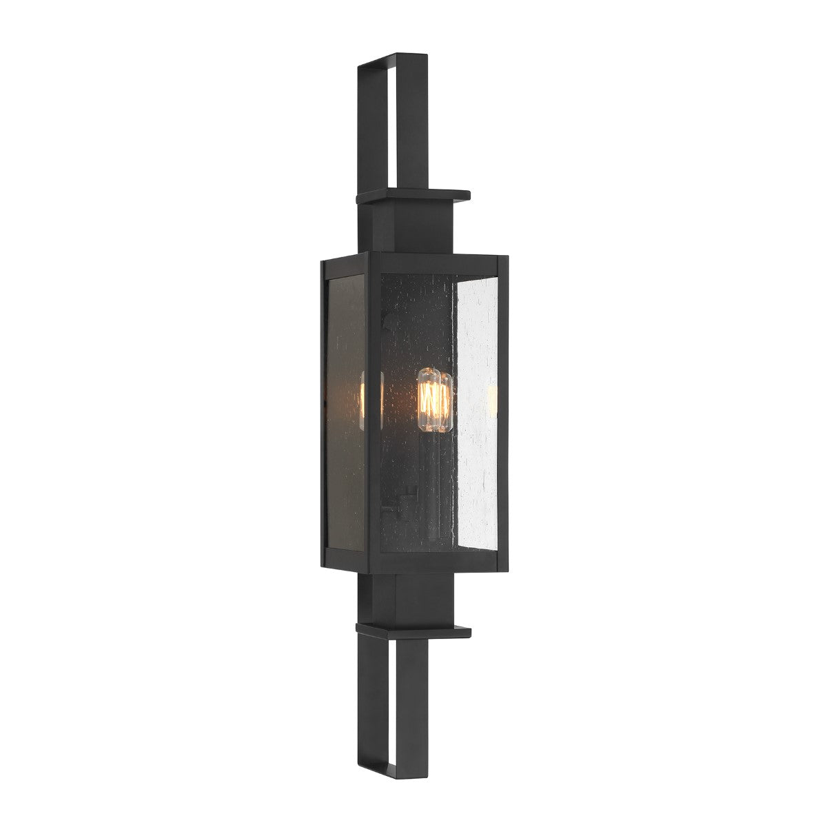 Ascott 32 in. 3 Lights Outdoor Wall Lantern Matte Black Finish - Bees Lighting