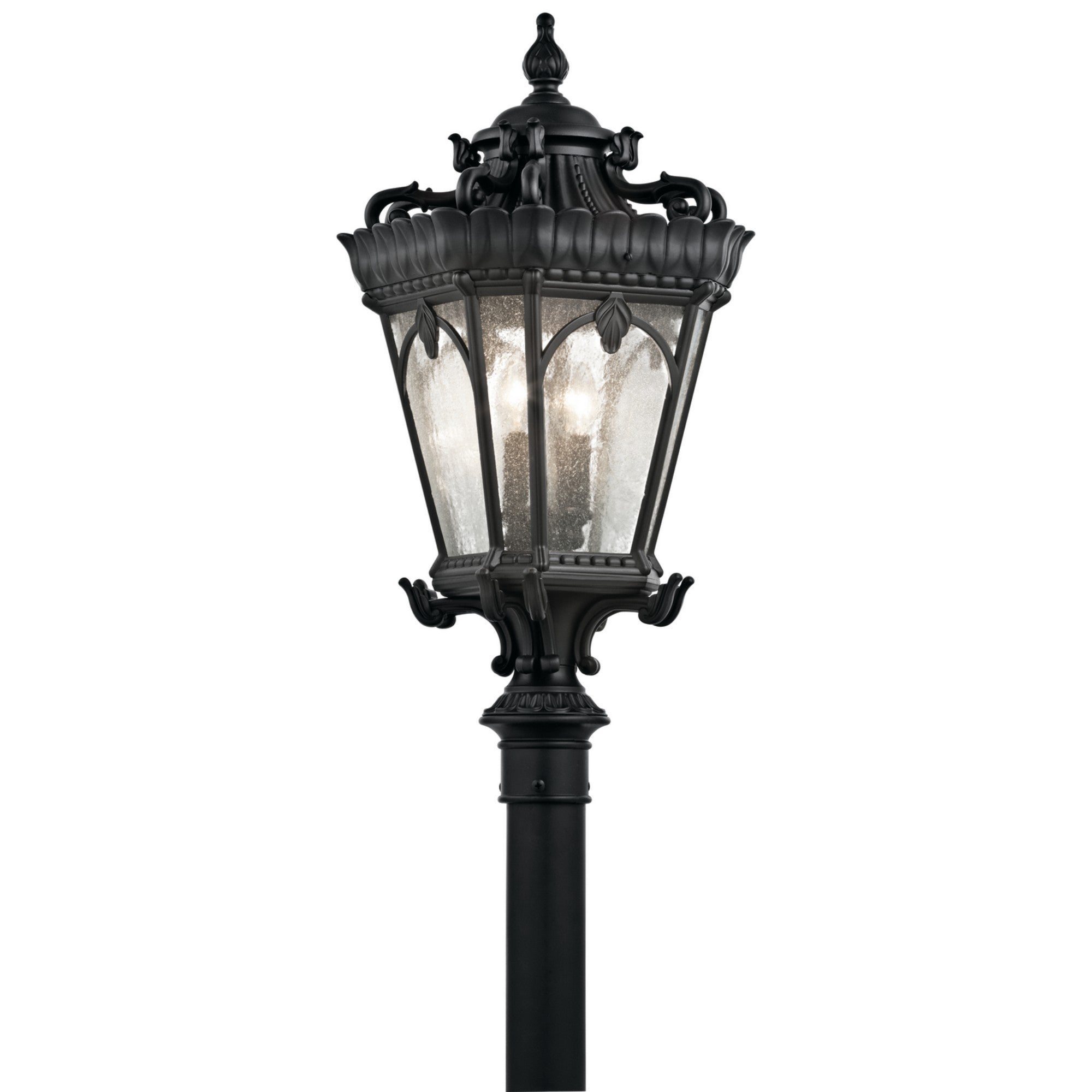 Tournai 30" 4-Light Outdoor Post Light, Textured Black Finish - Bees Lighting