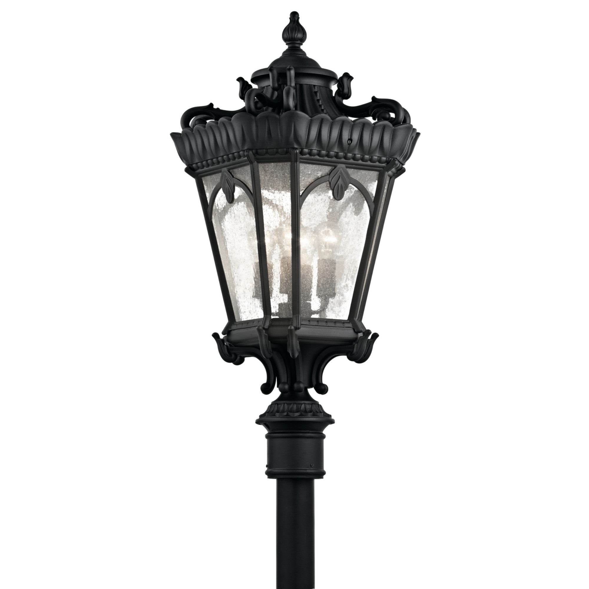 Tournai 38" 4-Light Outdoor Post Light, Textured Black Finish - Bees Lighting