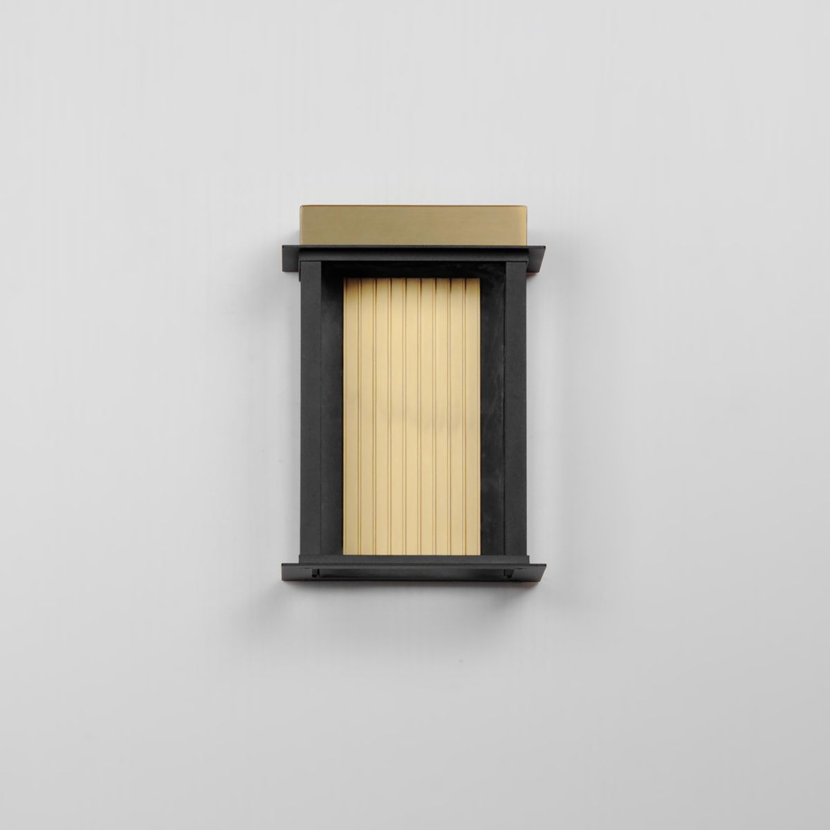 Rincon 10 in. LED Outdoor Wall Sconce Black and Gold Finish - Bees Lighting